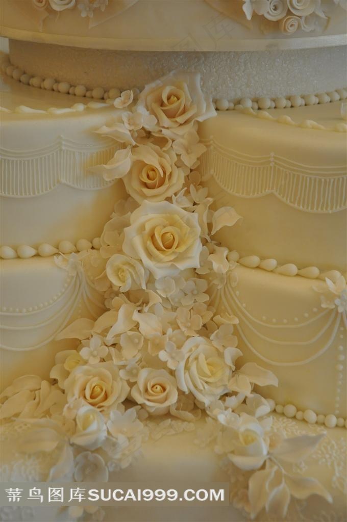 婚礼蛋糕特写图片