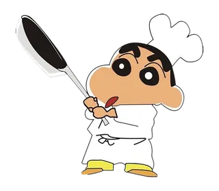 蜡笔小新厨师卡通