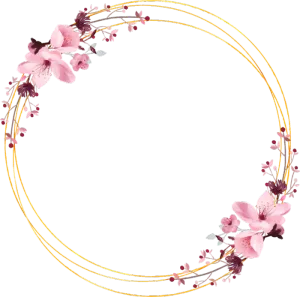 女神节海报鲜花边框免扣素材