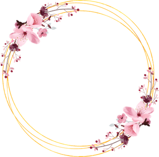 女神节海报鲜花边框免扣素材