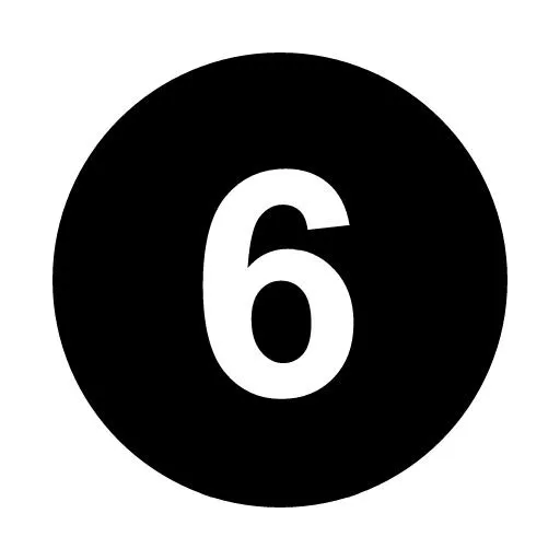 数字 6免抠(512x512)