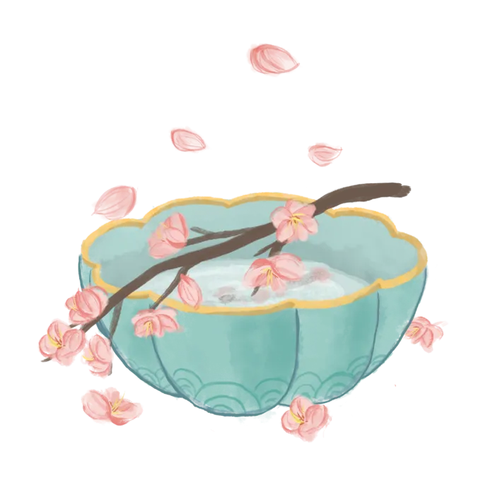 春天浪漫粉红色樱花手绘樱花梅花桃花花朵图片PNG免扣素材