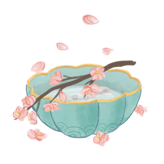 春天浪漫粉红色樱花手绘樱花梅花桃花花朵图片PNG免扣素材