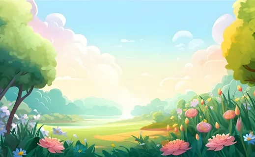 绿色清新户外草地背景