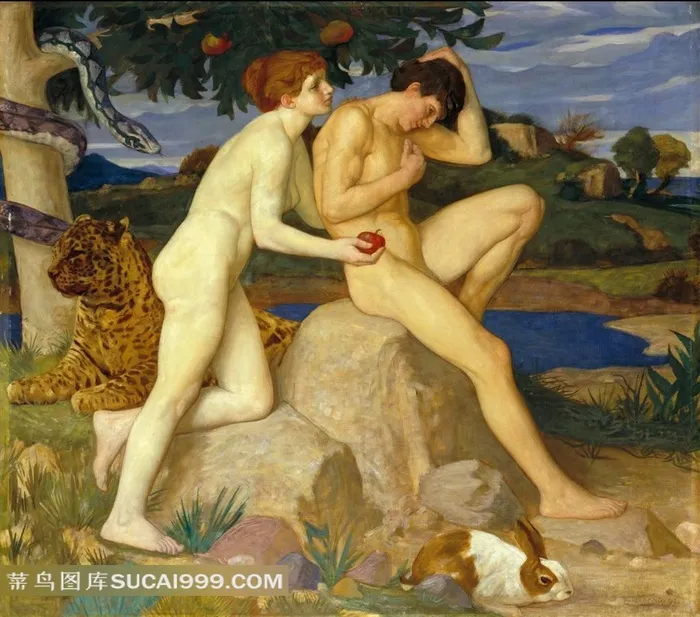 世界著名油画裸体男人女人