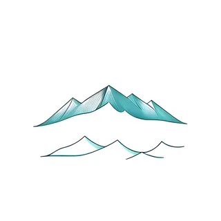 远处的山峰png免抠