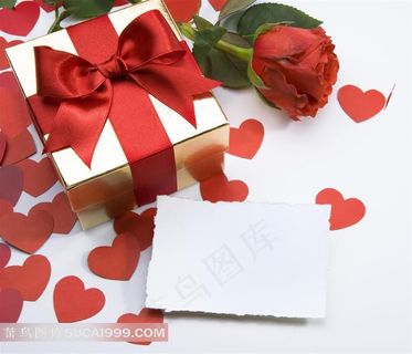 高清礼物玫瑰花摄影素材