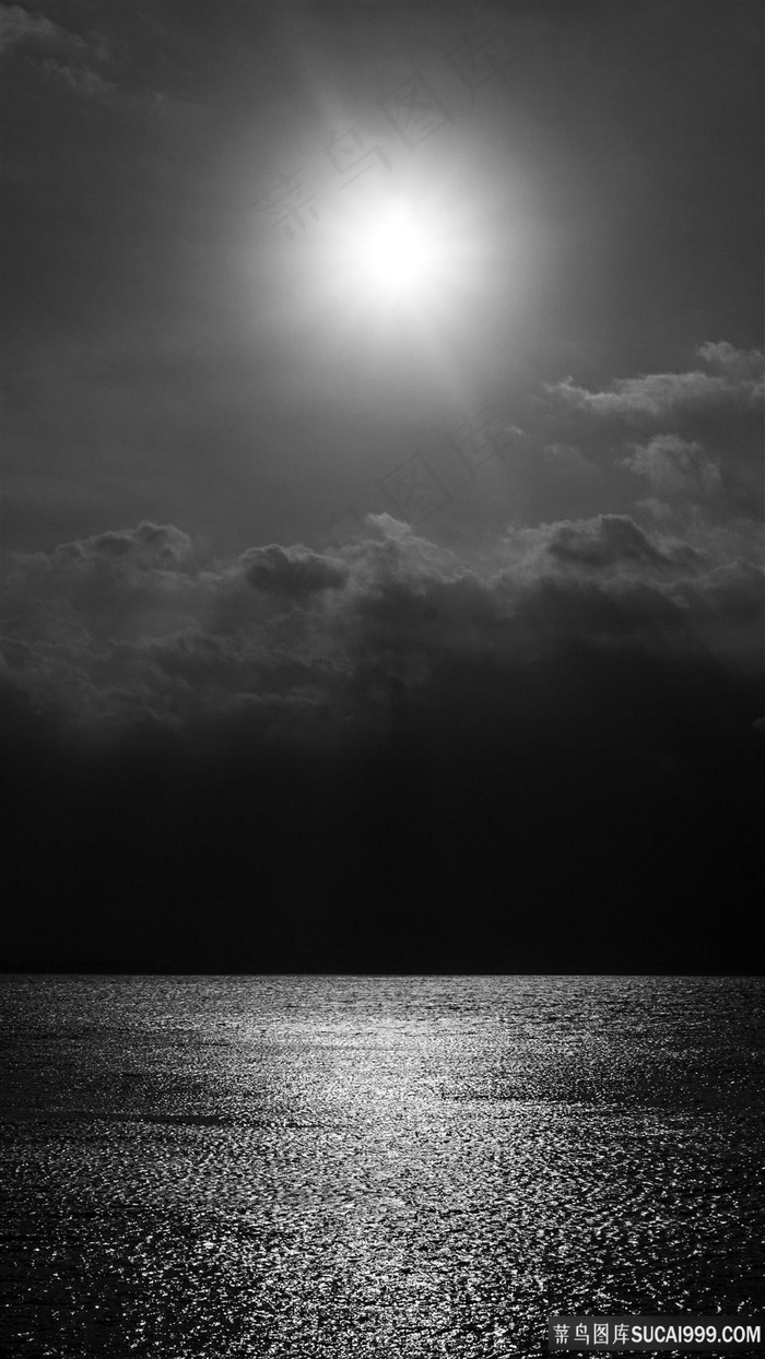 黑色大海和白昼图片