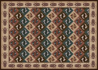 复古中式国潮风敦煌花纹装饰图案花卉藻井肌理圆形边框素材