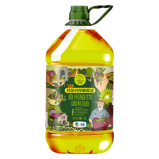 中粮初萃橄榄调和油4升超市商品白底图免抠实物摄影png格式图片透明底