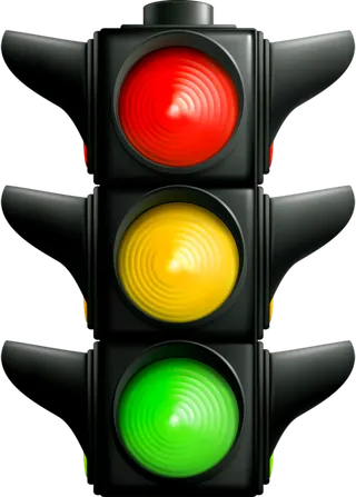信号灯卡通交通安全