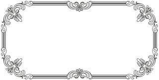 欧式复古线条边框花纹AI矢量LOGO角框花边分割线设计PSD卡片素材