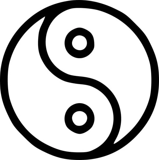Yin and yang PNG免抠(980x982)