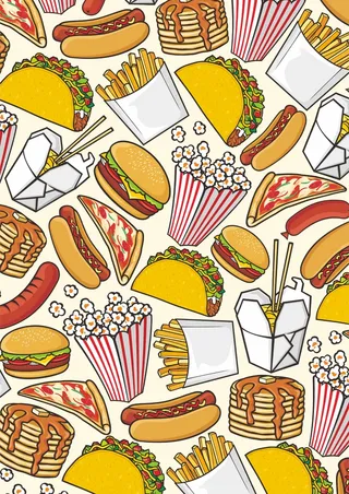 汉堡薯条 夜市小吃 披萨