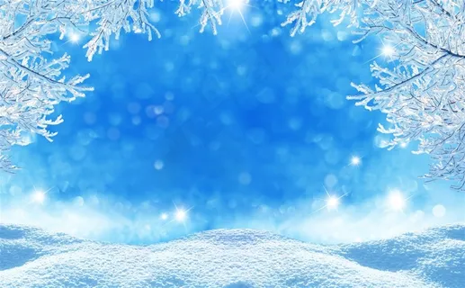 美丽的冬日雪景图片