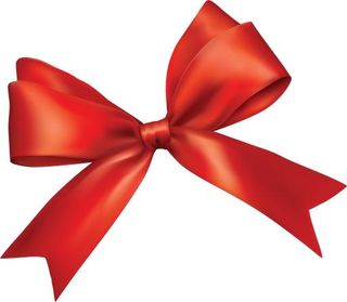 红丝带蝴蝶结 PNG免抠