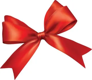 红丝带蝴蝶结 PNG免抠