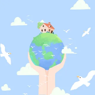 高清创意绿色环保背景图片公益海报展板宣传PSD分层平面设计素材