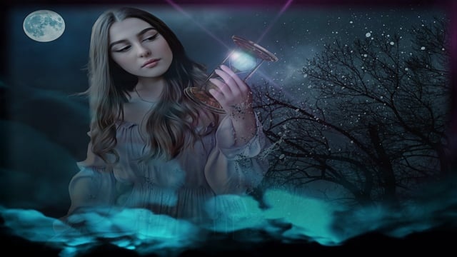 女士, 月光, 魔法, 光, 风暴, 幻想, 威卡, 神秘