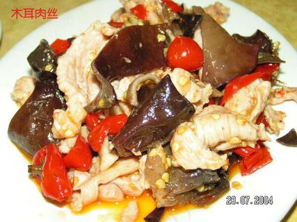 木耳肉丝美食元素菜品