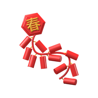 新年元素素材红色喜庆新春兔年