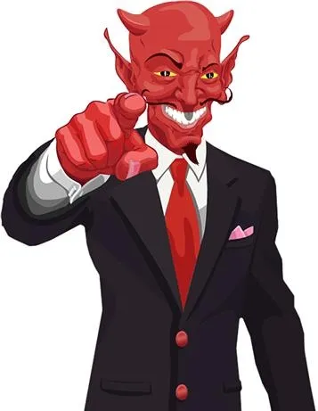 恶魔 PNG免抠(357x461)
