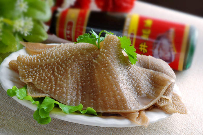 美食涮火锅毛肚