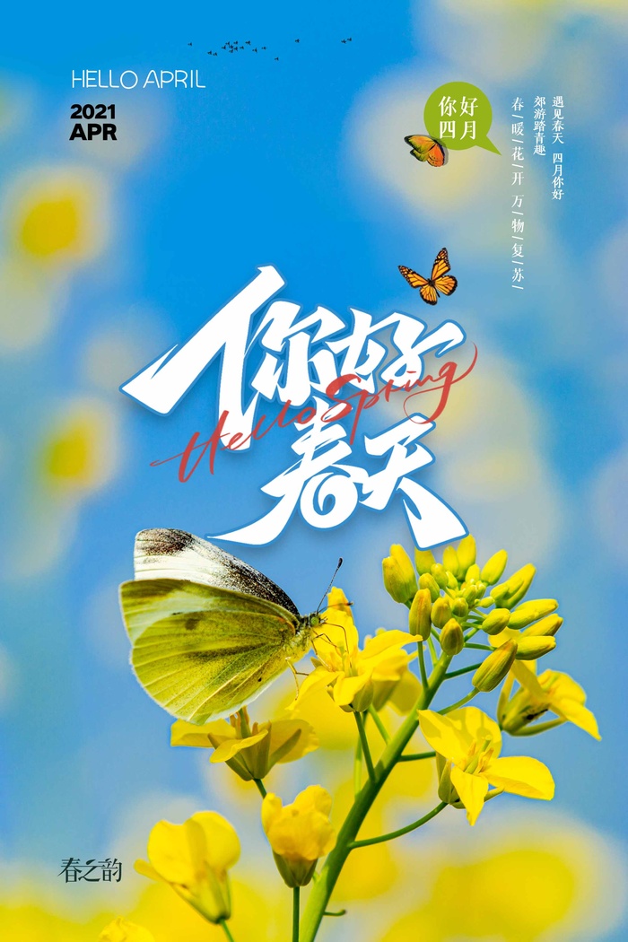 春天 春天宣传海报psd模版下载