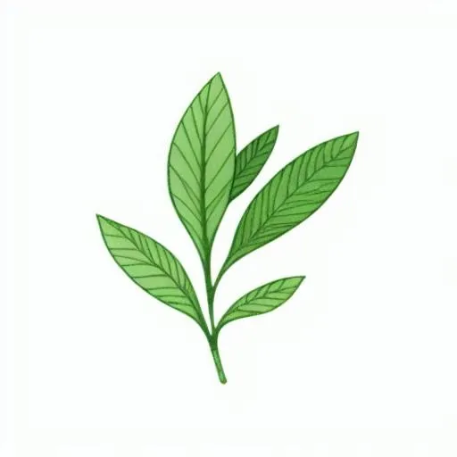 一支绿色的叶子png免抠(2048x2048)