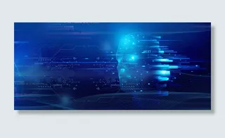 科技创新蓝色背景图