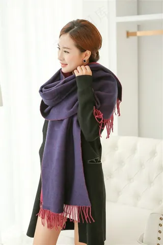 清新丝巾模特特写样片