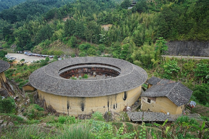 福建福州永定土楼图片