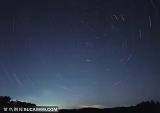 夜晚 夜空中的星星