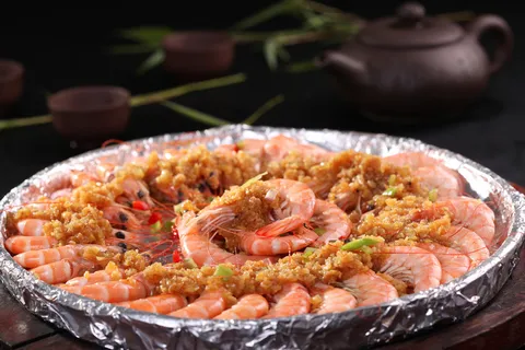 蒜蓉虾美食清晰图片 蒜蓉虾美食清晰图片