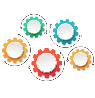 齿轮介绍分类PPT标题分边框