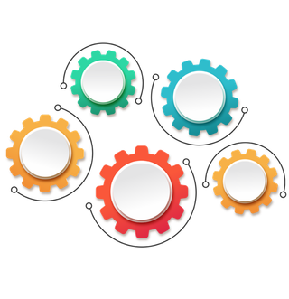 齿轮介绍分类PPT标题分边框