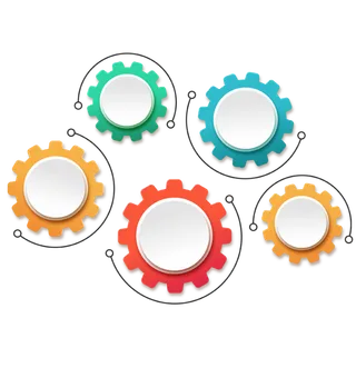 齿轮介绍分类PPT标题分边框