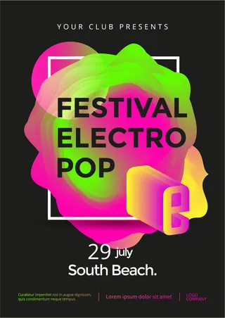 多彩渐变流体背景