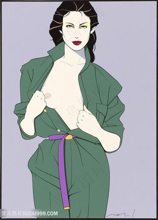 帕特里克安吉尔手绘唯美女青年插画