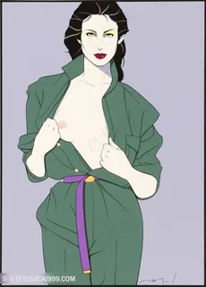 帕特里克安吉尔手绘唯美女青年插画 帕特里克安吉尔手绘唯美女青年插画