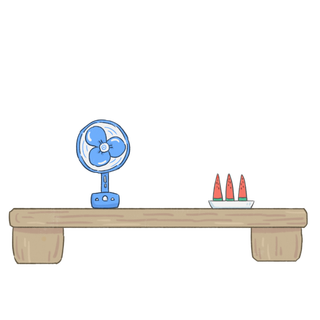 大暑节气夏季元素插画