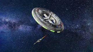 元宇宙世界天空背景墙风景