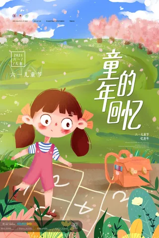 六一儿童节快乐主题商场电商宣传促销海报展板模板PSD设计素材