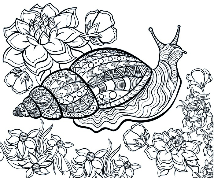 卡通黑白手绘线描线稿