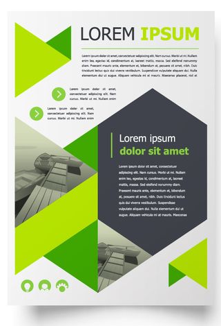 包装宣传册设计模板传单页抽象商务宣传册A4模板创意封面趋势宣传