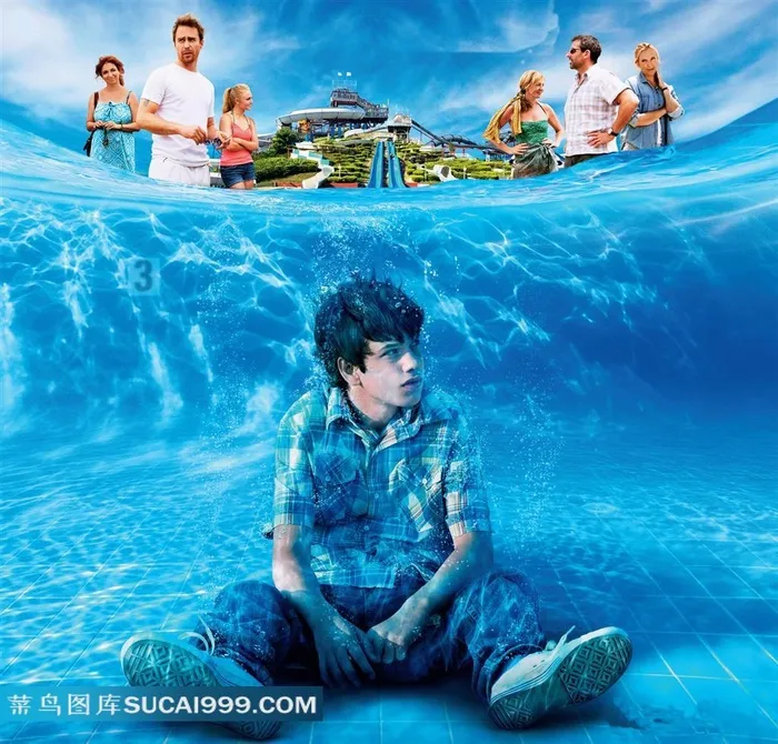 坐在海水里的男孩电影迷途知返海报
