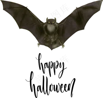 万圣节节日元素蝙蝠