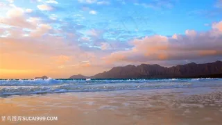 沙滩海景风景画壁纸