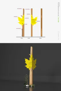 公园介绍牌植物园景点牌导视牌