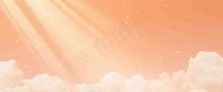 云层粉色渐变云朵浪漫光照